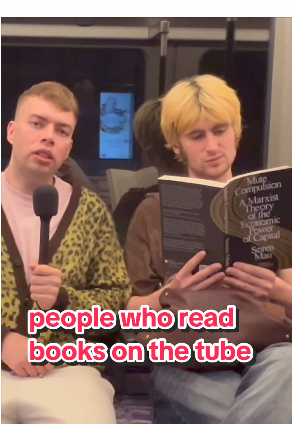people who read books on the tube #fyp 