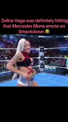 She knew what she was doing for sure lmao  I love them both so I’m this was dope  #wweraw #WWE #wwesmackdown #fypage #smackdown #fypシ #fyp #zelinavega #mercedesmone #sashabanks 