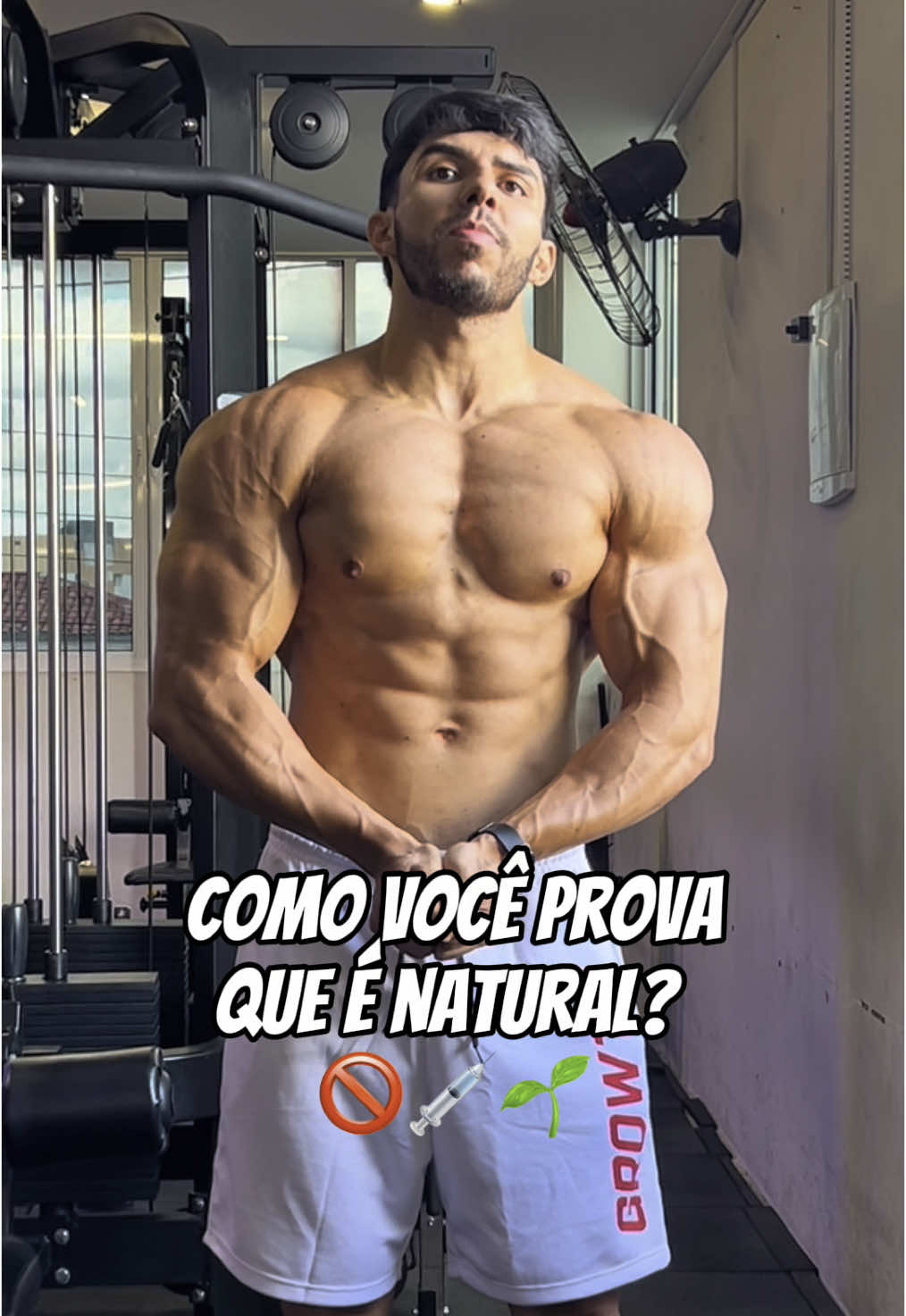 Tem prova maior que essa fobia? 😰 Use o cupom ALISON na @Growth Supplements 🔴🔵 #gym #atletanatural #musculação 