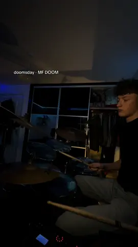 DOOMSDAY - MF DOOM on drums | stay till the end to see my dog :) #drums #MFDOOM #doomsday #fyp 
