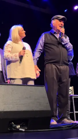 Bill Gaither Holding Baby Rhett.  & Ending the night with “Because He Lives” #christian #fyp #foryou #gospel #becausehelives @Autumn Nelon Streetman @Gaither Music 