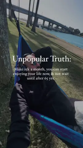 In today’s world, you do not have to work till 65 to retire.  You can start living the life you want right now. You’ll just have to know how to get there.  Come at  “15K” and I’ll send you a free guide