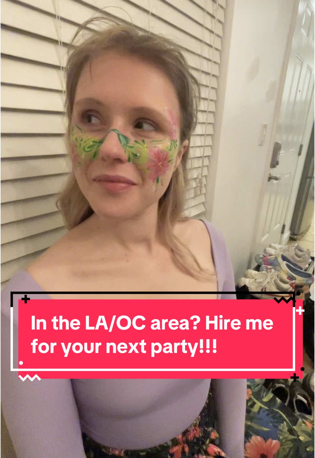I had so much fun coming up with my own designs for my friends💚Adults can get their face painted too!!! In the LA/OC area? Need a face painter for your next event? DM me for rates/availability!!  @Bowe Avery @Verity Van Dams @doviaemma & Lex!  #autisticcommunity #facepainting #facepaint #facepainttok #artist #freelance #freelancer #freelanceartist #arttok #autisticadult #artisttiktok 
