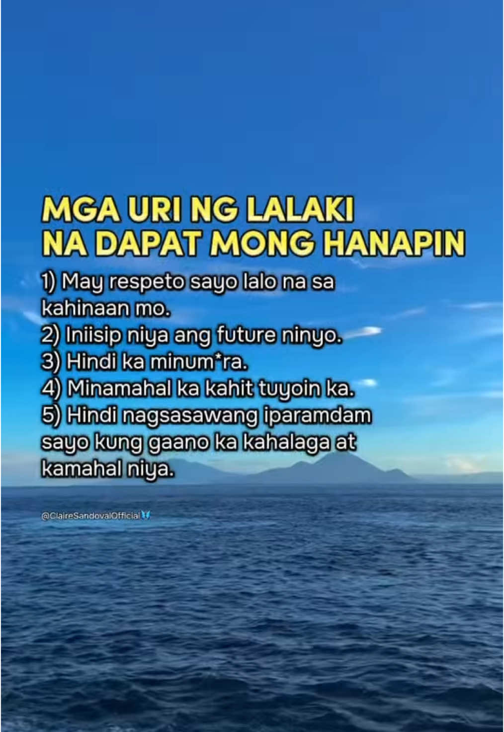 MGA URI NG LALAKI NA DAPAT MONG HANAPIN #fypシ゚viral🖤tiktok 