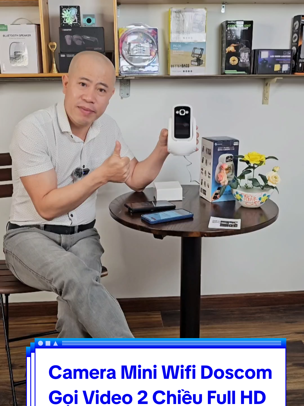 Camera Mini Wifi Doscom D DA-8.1 Gọi Video 2 Chiều Full HD #manhquyetlatoi #tiktokshop #doscom #camera 