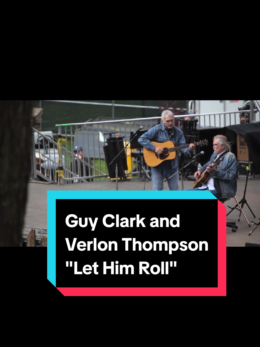 Texas singer-songwriters Guy Clark and Verlon Thompson performing 