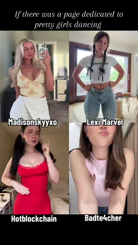 Hotblockchain , Madisonskyyxo , Badte4cher and Lexi Marvel #dancetiktok #foryou #em #dancetrend 