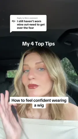 Replying to @Mia I really hope these tips help you to feel confident wearing your wig 👩🏼‍🦲🎀💕 #wighair #wigtips #wiginstall #wigwearer #hairtips #gluelesswig #wig #hairloss #fyp #femalehairloss #girlssupportgirls #confidenceboost #confidencetips   