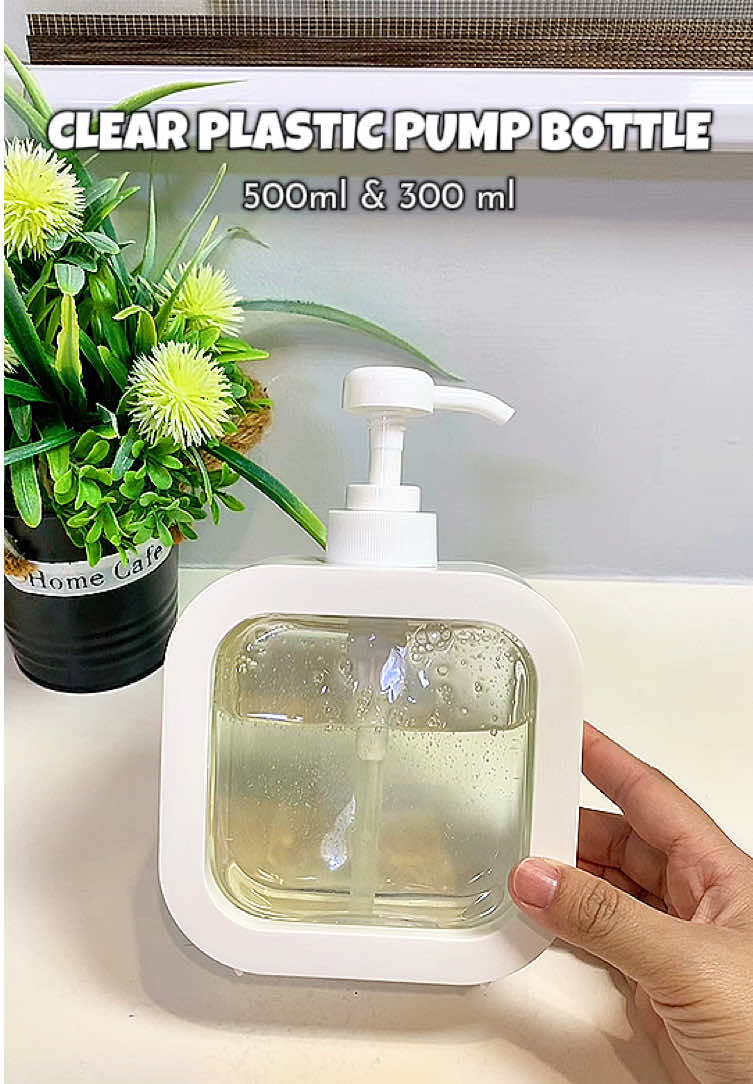 Clear Plastic Pump Bottle ✨ #pumpbottle #dispenser #soapdispenser #clearplasticpumpbottles @Ynnah Santos @Hunter Taba 