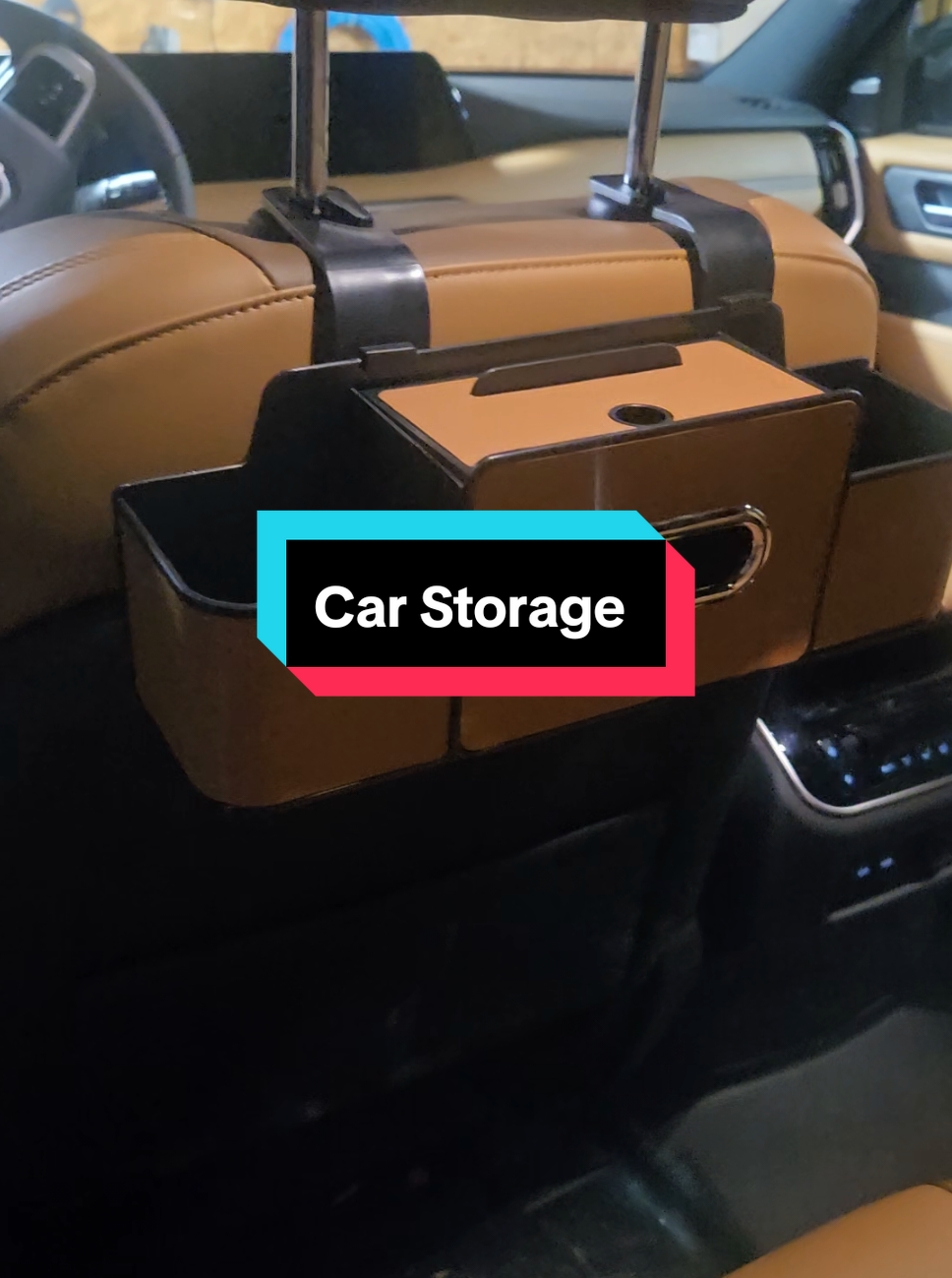 Back seat storage #storage #car #vehicle #travel #cupholder 