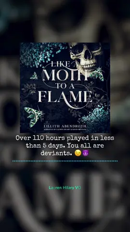 Listening stats are in. You all are devouring this 😆. So happy that people are enjoying this twisted & spicy audiobook. Huge shout out to my co-narrator @David McClain After Dark VO. #spicybooktok #unhingedmmc #darkromance #audiobooks 