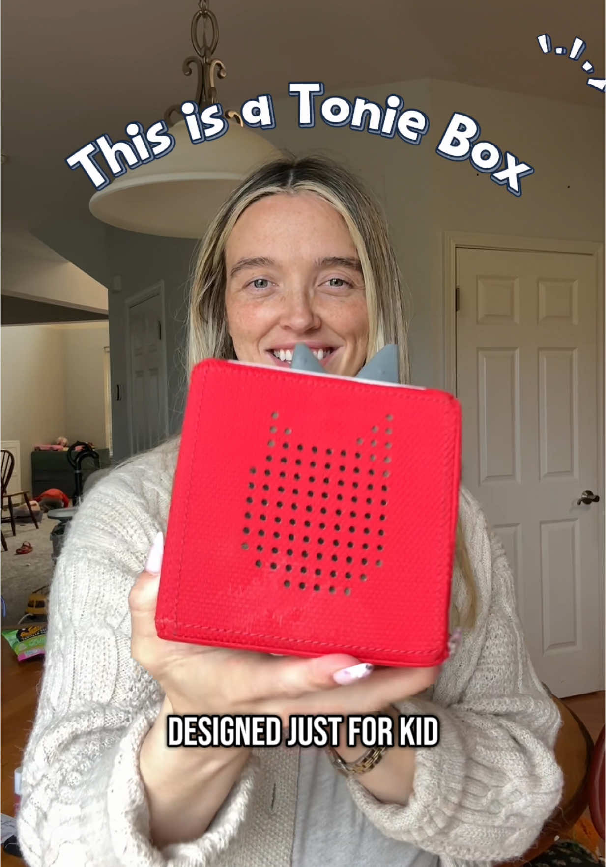Products you should know about: Tonie Box  It’s a screen free audio box designed for kids. With just two buttons to turn the volume up and down it’s easy for little hands to use. There a tons Tonie characters you can get based on your kids interests. From Disney princesses to Pixar cars characters, spider man and Mickey Mouse  on matter what your kids are in to, there is probably a tonie character to match. The characters magnetic to the box so it’s easy to swap out stories or music.  This is a staple in our house before bed time or on the road. Plus having a headphone jack is nice when each kid wants to listen to their own tonie.  The Tonie Box makes a great gift for any child in your life.  #toyreview #toysforkids #toddleractivity #toniebox #toddlergiftideas #toysfortoddlers 