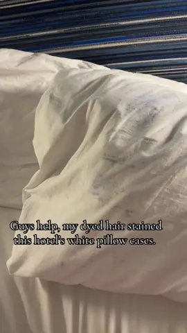 And I still have to SLEEP TONIGHT. like what do I do???  #fyp #helpmeout #hotel #stained #hair #hairdye #xyzbca #foryoupage 