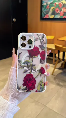 Soft glam meets floral minimalism #roses #flowers #red #magnetic #iphonecase #iphone16 #iphone11 #fyp 