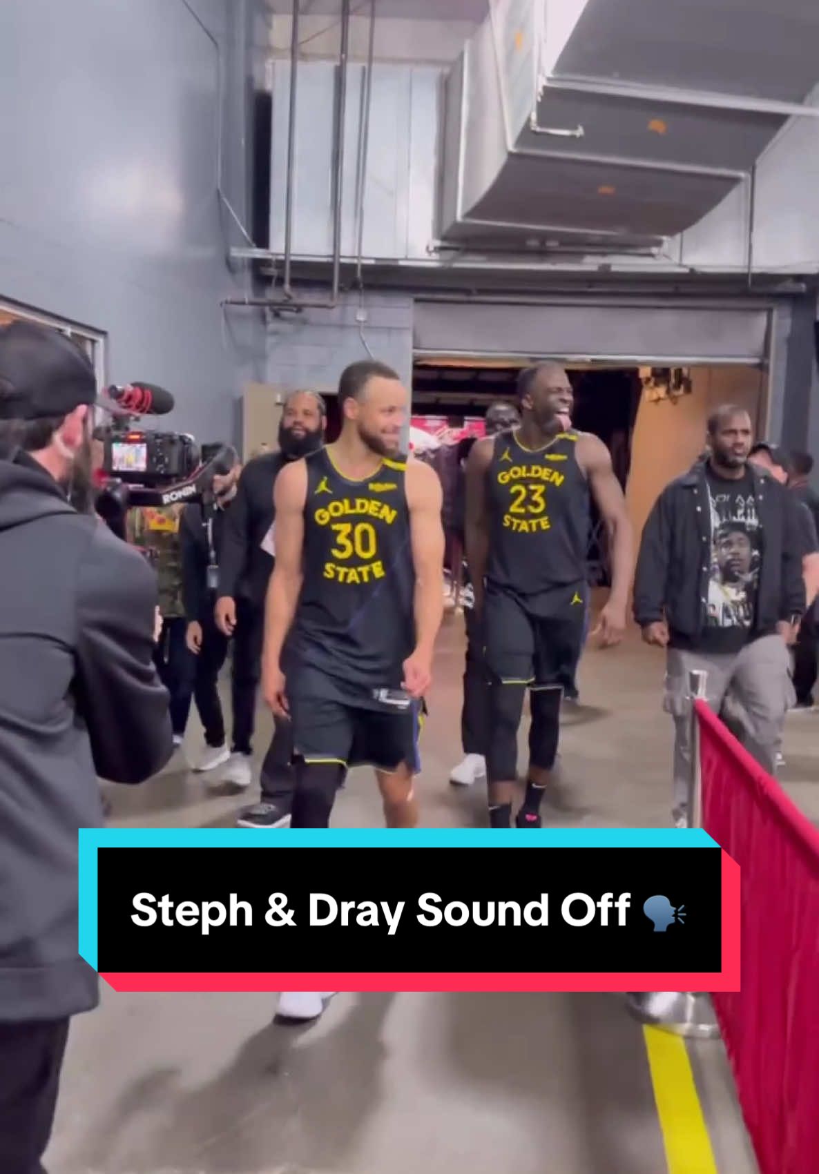 Steph and Draymond Green are ready for round 2 🙌  #NBA #Basketball #NBAPlayoffs #StephCurry #DraymondGreen 