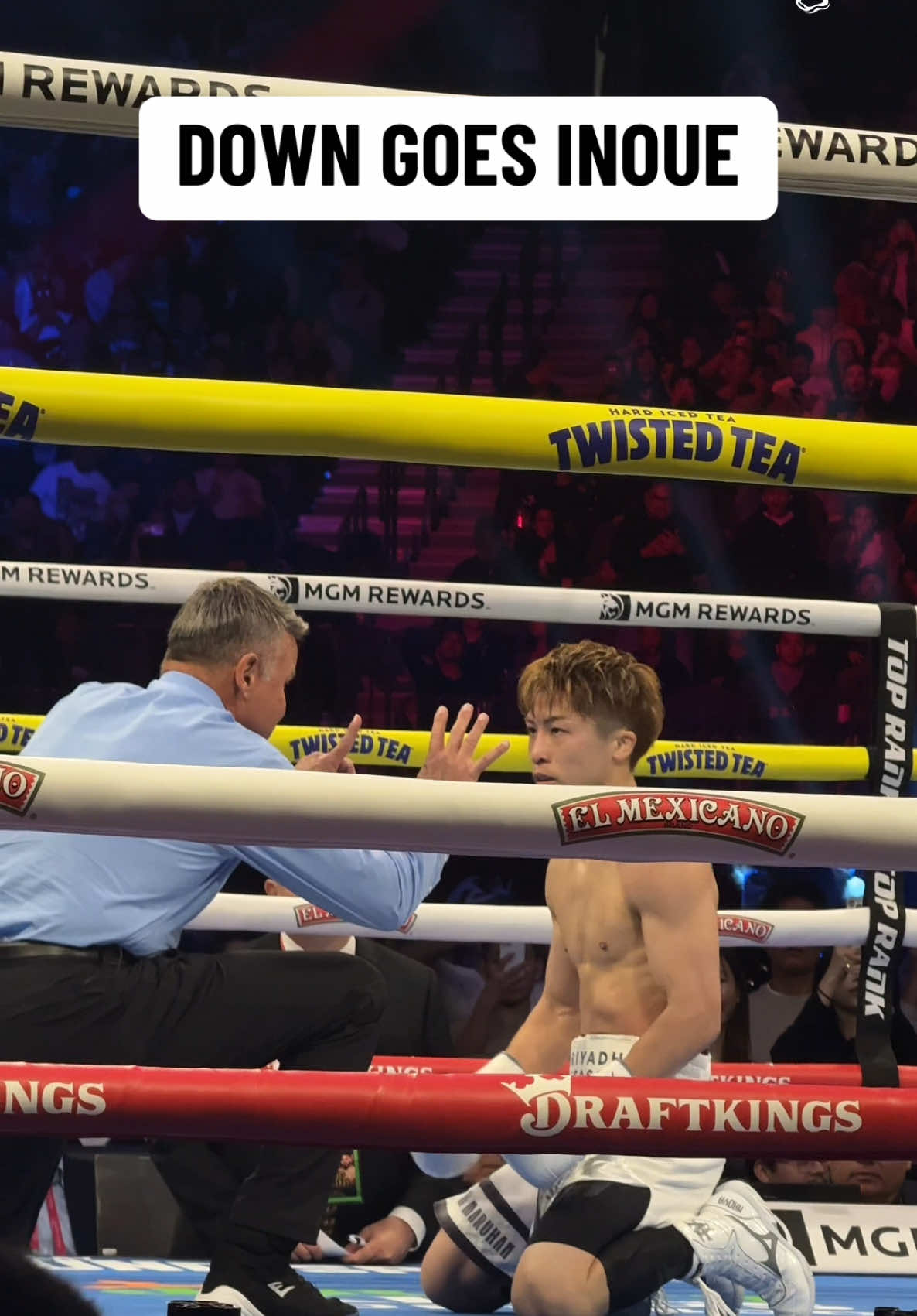 CARDENAS DROPPED INOUE IN ROUND 2 😳 #InoueCardenas   #boxing #boxingtok #inoue #naoyainoue 