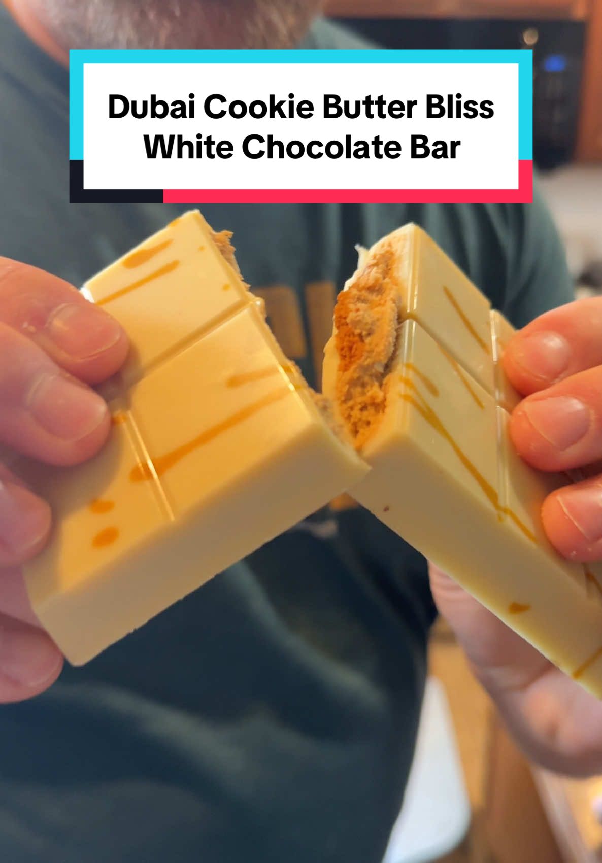 I love Dubai chocolate bars and I try everything with the word Dubai on it and so far I’ve loved all of them but this one is up there with one of my favorites! If you love high end chocolate you gotta try this one! #dubaichocolate #dubaibar #dubaichocolates #candy #whitechocolate #cookiebutter 