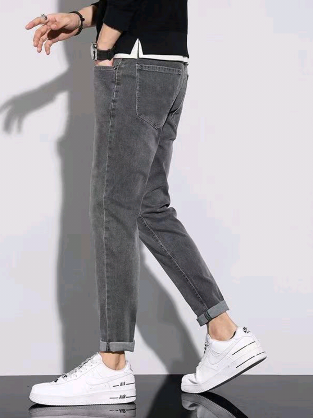 KeyBoy celana jeans cowok panjang slim fit stretch hitam abu pria celana denim dewasa laki laki skinny pensil Melar jens casual korean style #celanamurah #celanaviral #celanajeans #celana #belilokal #fyp #fyppppppppppppppppppppppp 