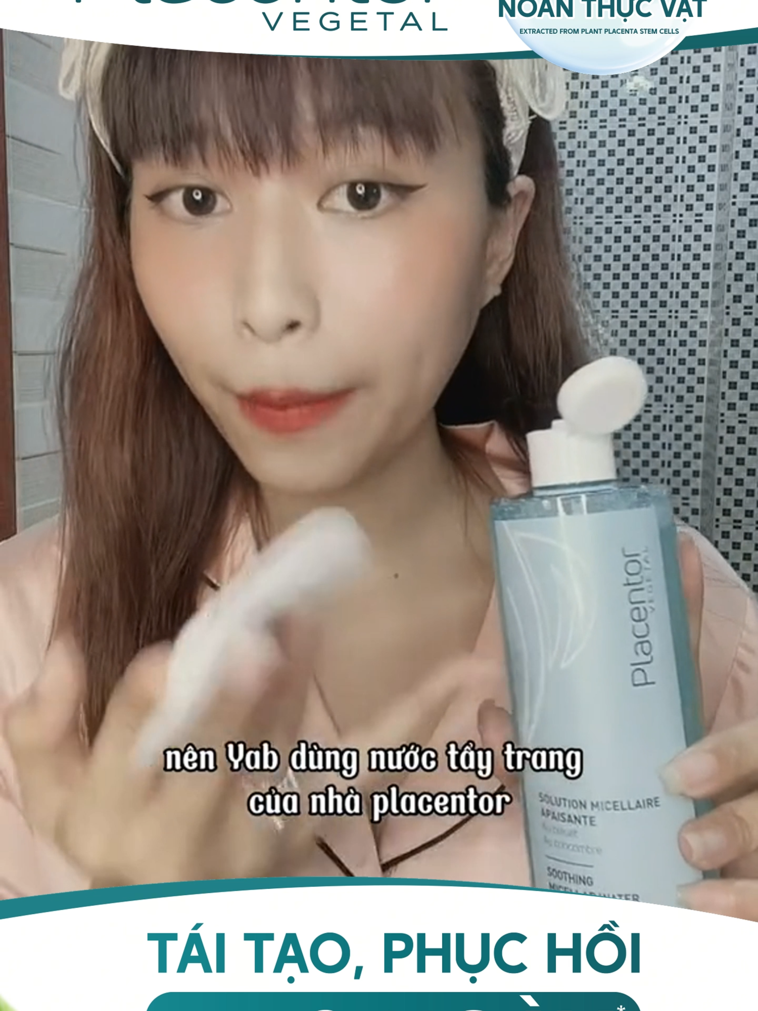 Nước Tẩy Trang, Làm Dịu Da Nhạy Cảm Placentor không chỉ làm sạch sâu mà còn giúp cấp ẩm, làm dịu, giảm kích ứng cho những vùng da nhạy cảm. #Placentor #SkinCare101 #nuoctaytrang #duocmyphamphap #tếbàogốcnoãnthựcvật