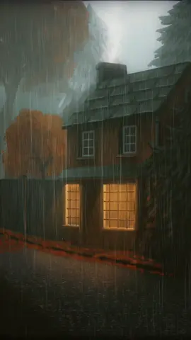 A cozy rainy Sunday would fix me - mind body and soul 😌🕯️🌧️🌲 #cozyrain #rainyday #cozyvibes #cozy #cozyart 