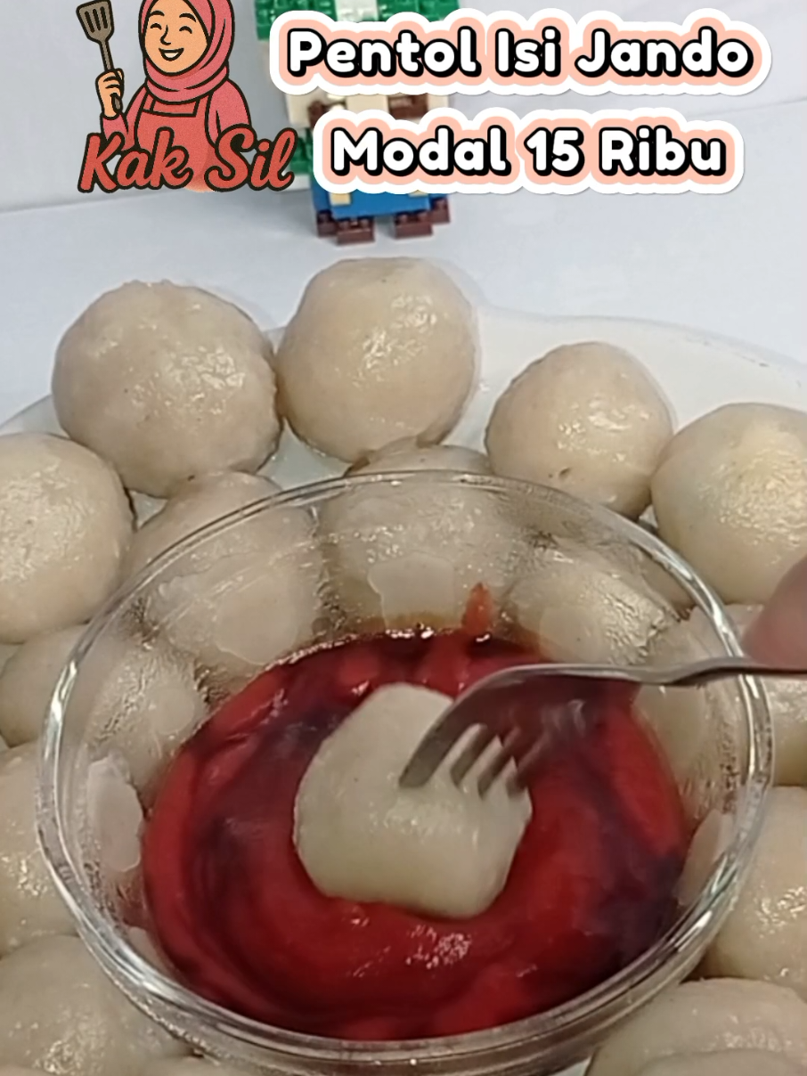 bikin cemilan pentol lagi.... tapi kali ini beda loh ada isiannya jando pastinya lebih enak dan mantap.. #pentol #jando #pentolaci #cilokaci #cilokisijando 