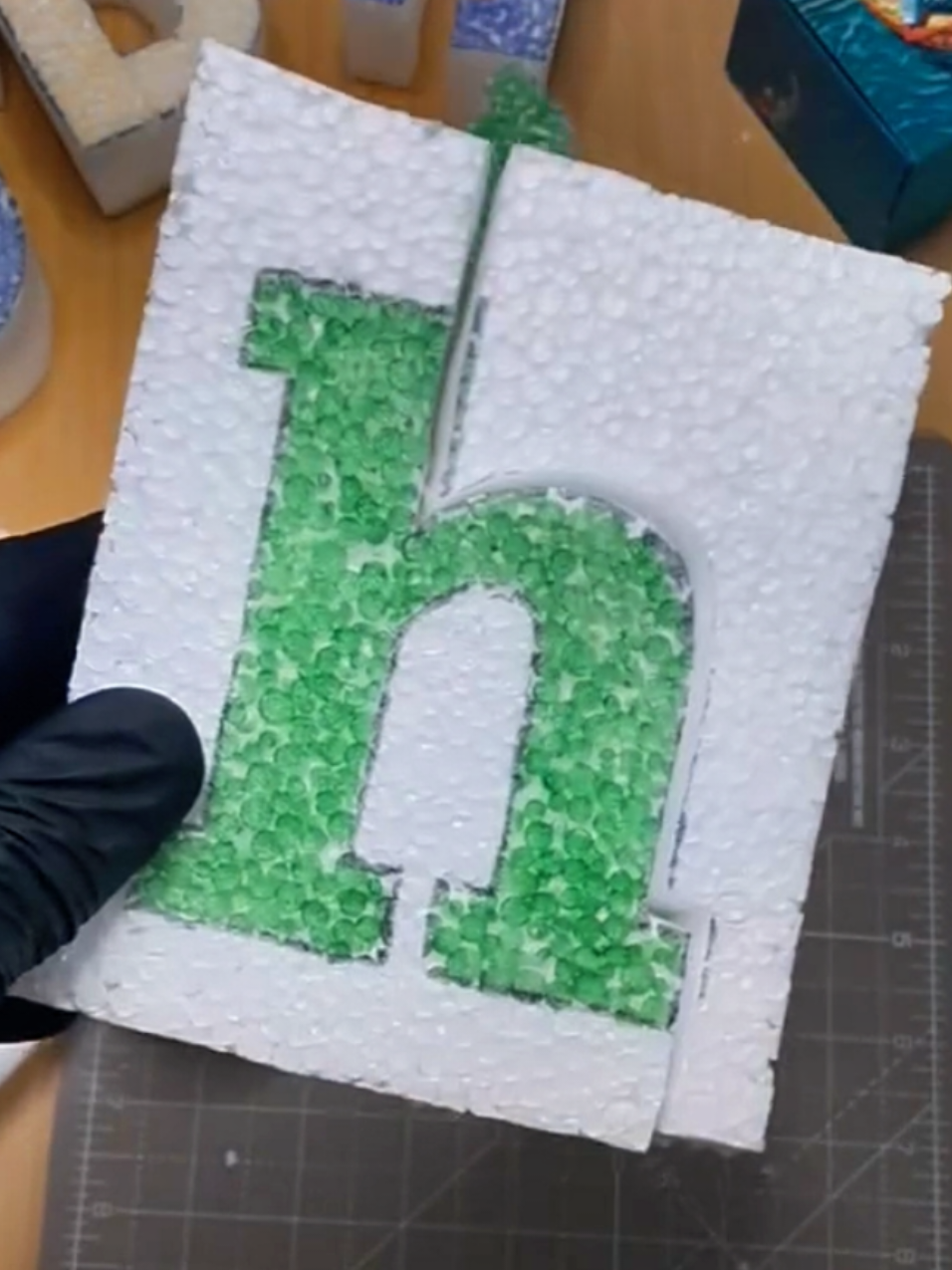 Styrofoam Art #fyp #ASMR #H #engagement 