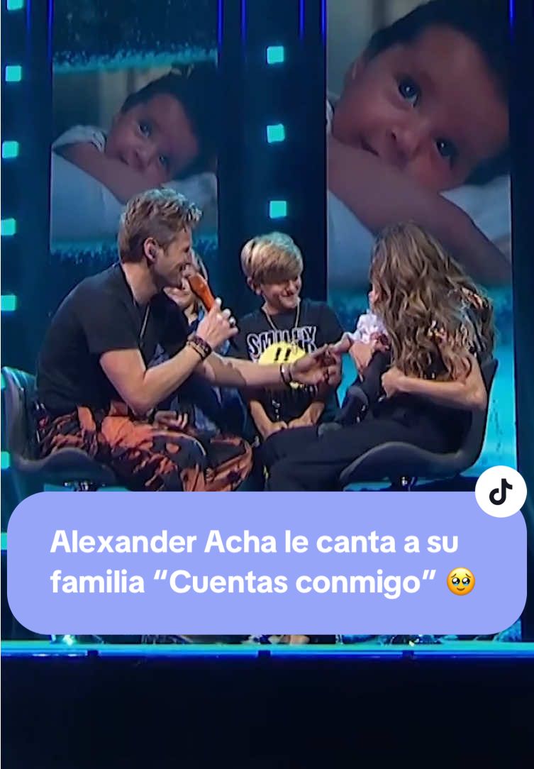 #AlexanderAcha le canta a su familia “Cuentas conmigo” 🥹 #JuegoDeVoces #entretenimiento #originales #Televisa 