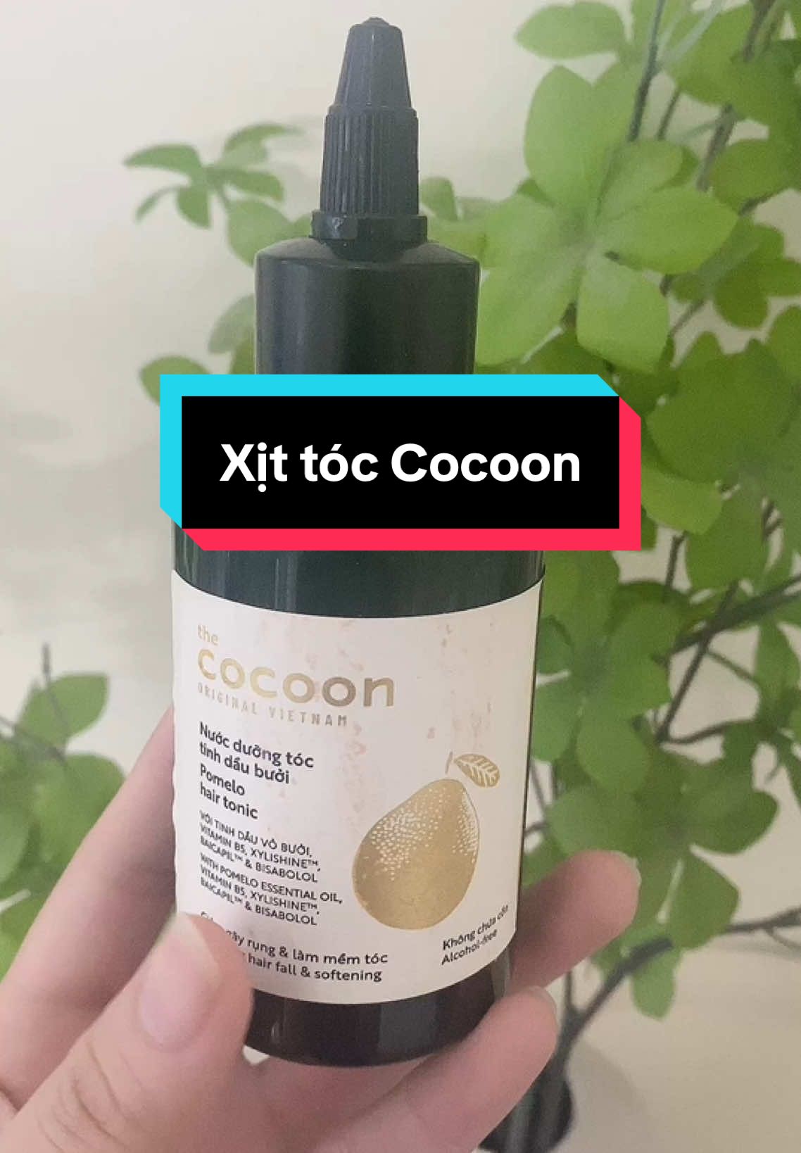 Xịt tóc tinh dầu bưởi cocoon pomelo hair tonic. Xịt tóc nhà cocoon thì cứ yên tâm về chất lượng nha các bác siêu lành tính mà còn bảo vệ môi trường. Em này giúp tóc chắc khoẻ, giảm hư tổn, xơ rụng tóc, tăng cường độ ẩm giúp tóc luôn bóng khoẻ. Tớ dùng chai này là chai thứ 2 rồi tóc con mọc tua tủa luôn ạ#xittoccocoon #mỹphẩmchínhhãng #xuhuongtiktok 