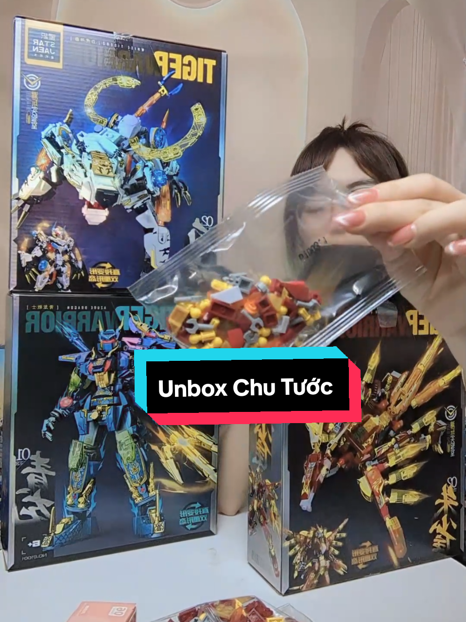 Unbox đồ chơi lắp ráp Robot biến hình thần thoại Chu Tước #tiktoklive #livehighlights #robot #laprap #dochoitreem #xephinh 