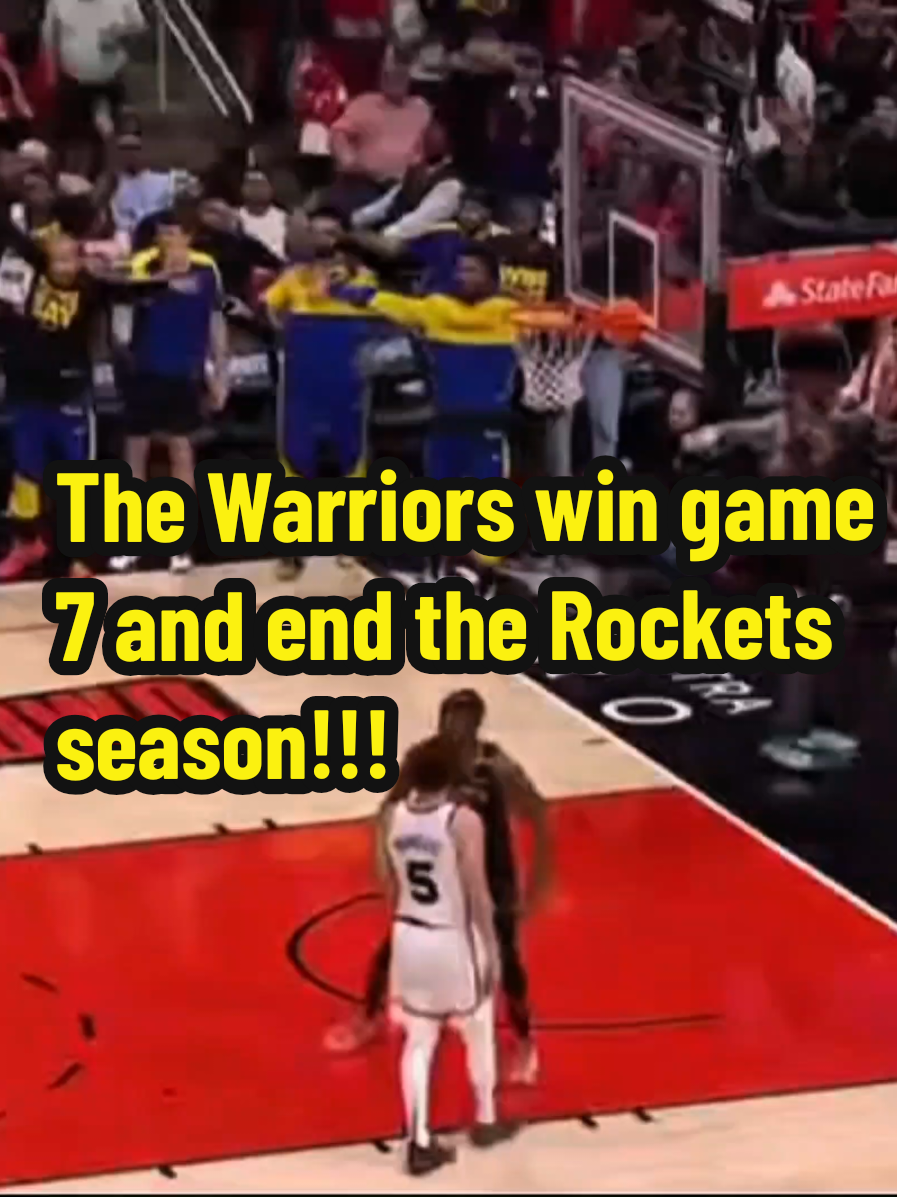 Warriors win Game 7 and end the Rockets season!! #fyp #reaction #viral #trending #warriors #NBA #capcut #rockets 