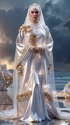 Where the sea kisses the sky, emerges a collection woven in reverence—each garment a sacred ode to Arab beauty and timeless power. 🪬Follow me for more oriental digital art 🪬 #oriental#orient#orientalart#muslim#muslimah#muslimfashion#digitalart#arab#hautecouture#highfashion#middleeast#mode#moda#fashion#fashionstyle#fashionista#hijab#hijabstyle#fyp