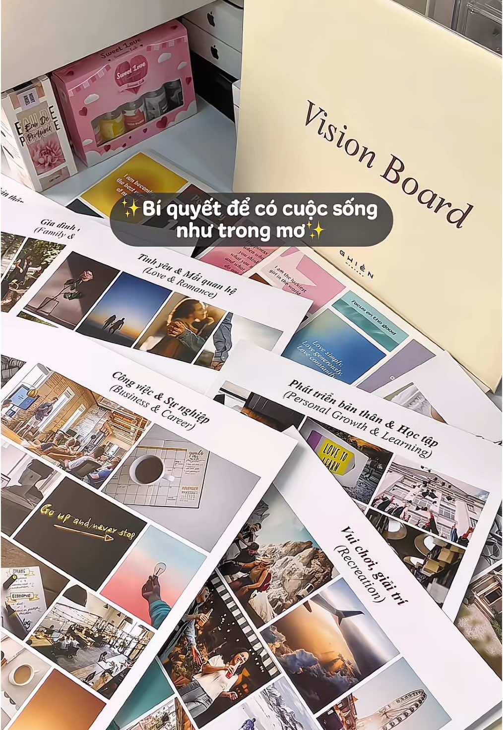 Bí quyết của tui đó💕 #unbox #unboxing #visionboard #bangtamnhin #ghienmystery #visionboardtutorial #manifest #foryou #fyp #viral #trending 