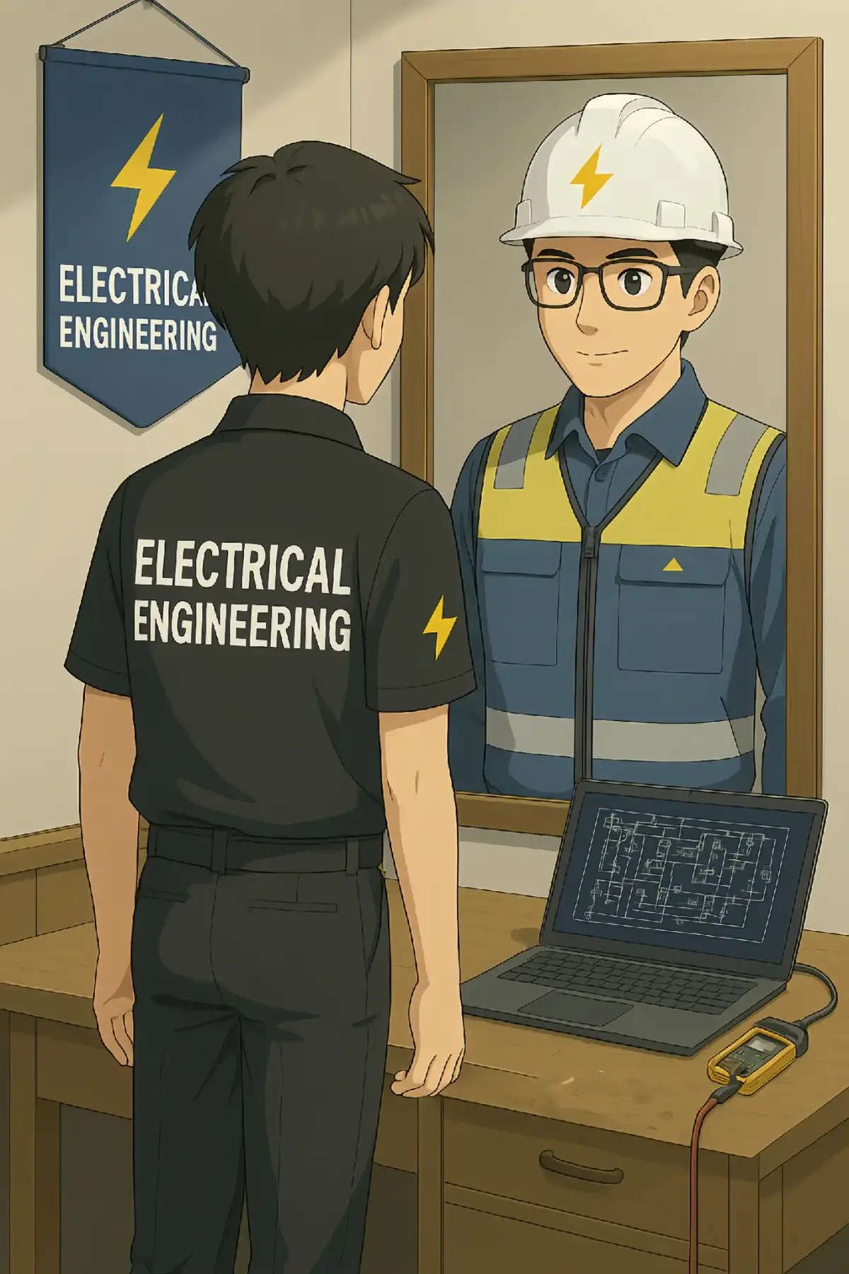 about a young man with his dreams👊 #electricalengineering #tekniklistrik #teknikelektro #engineer #fypage 