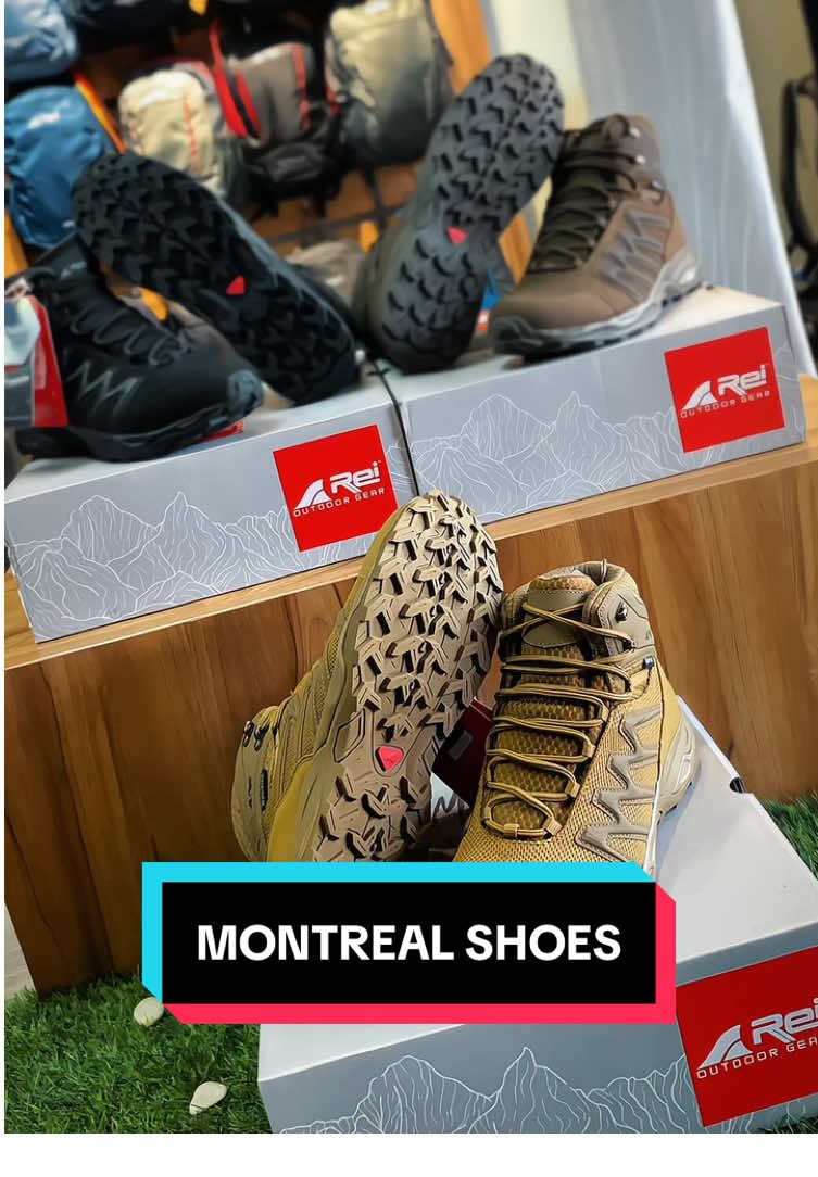 Sepatu kalian ilang sebelah? Beli ini aja, ini sepatu seri Montreal yang dimana ini model terbaru dari @Arei Outdoor Gear dan yang terpenting ini WATERPROOF loh #fyp #areioutdoorgear #sepatu #sepatugunung 