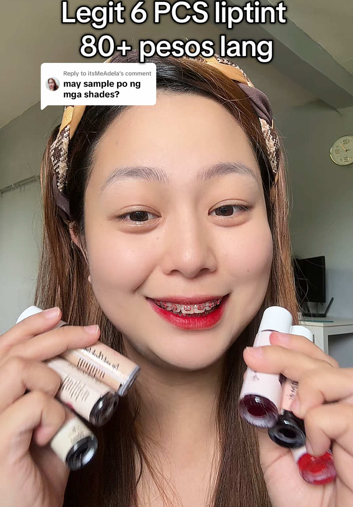 Replying to @itsMeAdela legit ang pagka pigmented nya at hindi namamaho. #liptint #liptintviral #pigmented #longlastingliptint #fyp 