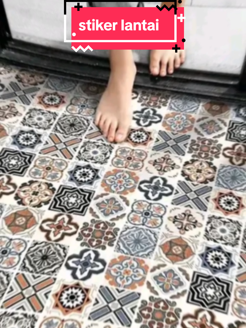 Lantai PVC Stiker Kamar Mandi Perekat Diri Tahan Air 2 Meter Walpaper Dinding Kamar Mandi Dekorasi Toilet Menebal Non-Slip Dapur Stiker #lantaipvc #stikerkamarmandi #stikerlantai 