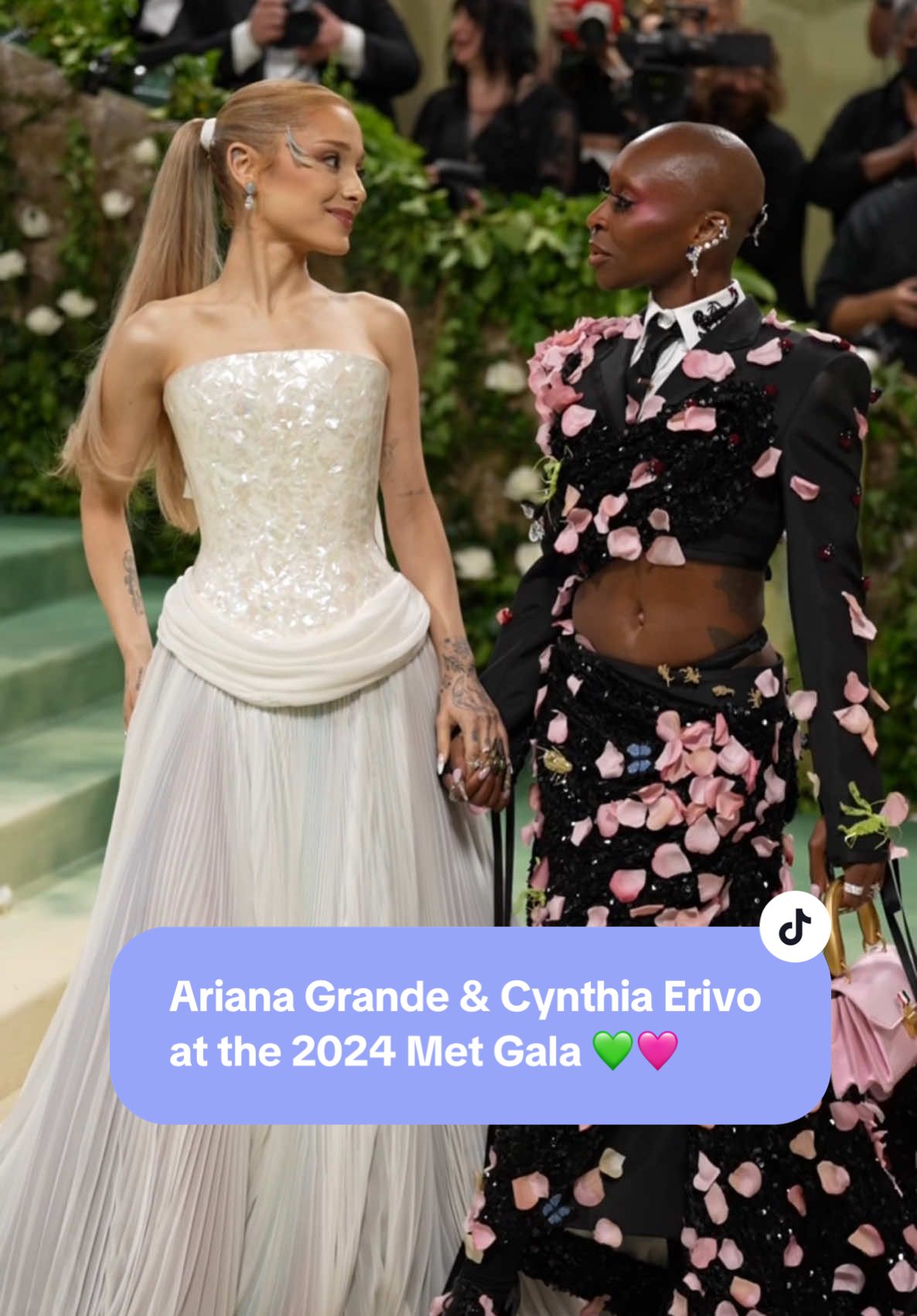 Nothing but love for my Wicked queens Ariana Grande and Cynthia Erivo on the Met Gala red carpet last year. Fingers crossed for round two in 2025 🩷💚 #arianagrande #cynthiaerivo #wicked #elphaba #glinda #wickedmovie #wickedforgood #metgala #arianagrandeedit #metgala2024 #metgala2025 