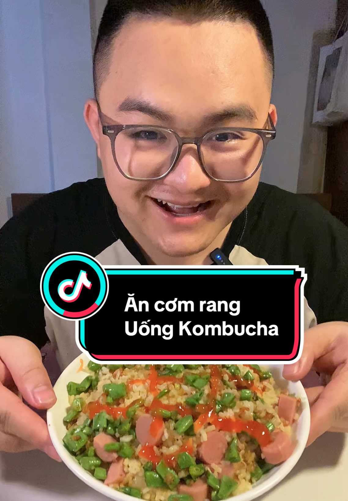 Cơm rang thập cẩm & trà kombucha vị chanh dây ngon hơn ngoài quán 😜  #cuong10yen #dailyvlog #mukbang #asmr #ancungtiktok #review #kombucha #starkombucha