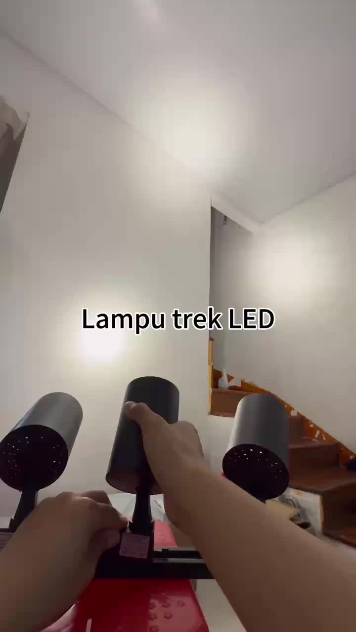 Lampu Rell Track Led Sorot Lampu Sorot Led COB Spot light Downlight Spotlight Rail Lighting10w20w30w Set White