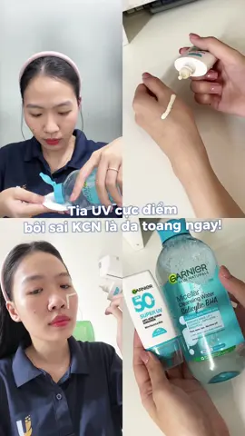 Trời SG dạo này nắng ghê #mizien #kemchongnangchodadaumun #micellarbha #garniervn #GRNStudent #fypシ゚ 