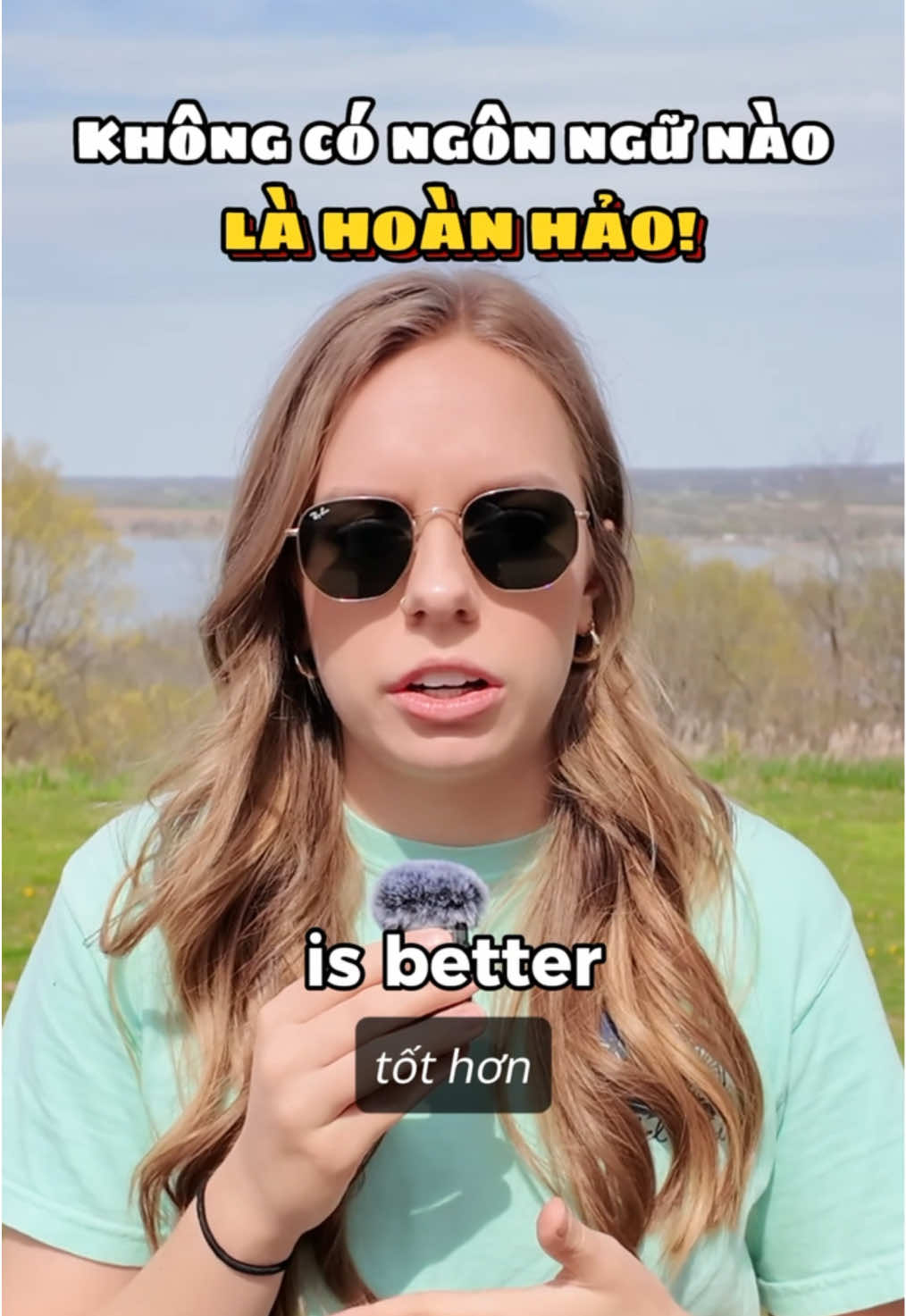 Sorry cả nhà nhiều vì trời nắng quá nên mình phải đeo kính râm😭 #brooklynkechuyen #viral #LearnOnTikTok #hoctienganh #luyennoitienganh #language #hocngonngu #giaotiep 