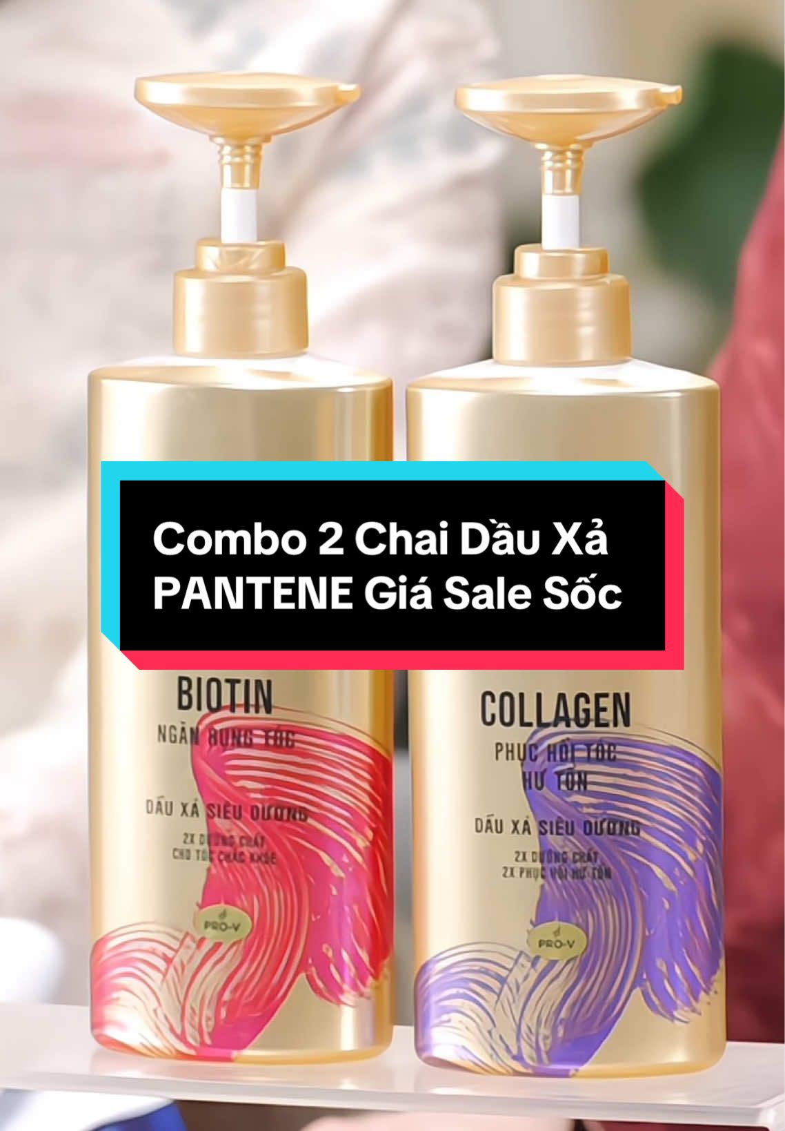 Combo 2 Chai Dầu Xả PANTENE Giá Sale Sốc #dauxa #daugoixa #reviewmypham #tocdep #chamsoctoc #goclamdep #fyp 