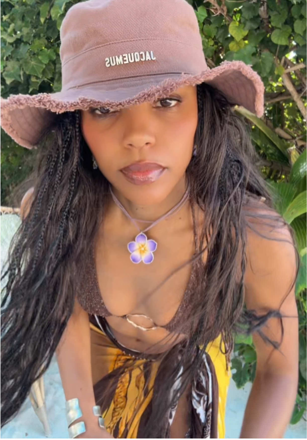 Beach outfit inspo ❤️ #bikini #beachoutfit #hat #beachaccessories 