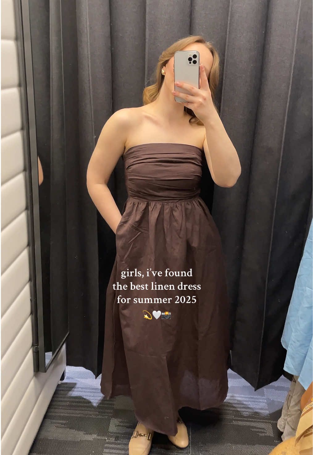 Which colour should I get?😍 @RESERVED 🩵🤎 #summerdress #summerdressesoutfit #summeroutfitinspo #summer2025 #reserved #shopwithme #shoppingwithme #linendress 