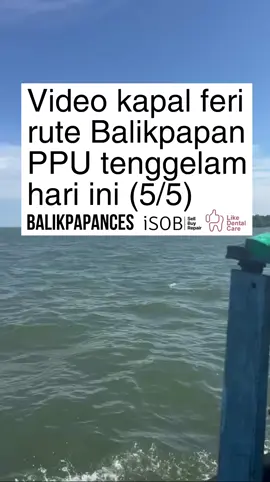 Sebuah feri yang melayani rute Balikpapan-Penajam dikabarkan tenggelam pada Senin siang menjelang sore, 5 Mei 2025. Video detik-detik tenggelamnya kapal tersebut beredar luas di media sosial, direkam oleh warga yang berada di sekitar lokasi kejadian. Hingga berita ini diturunkan, belum ada keterangan resmi terkait kronologi peristiwa maupun jumlah korban jiwa atau penumpang yang selamat. Pihak berwenang masih melakukan pencarian dan investigasi lebih lanjut di lokasi kejadian. [ info: @marsha__aulia ] #balikpapan #balikpapances 