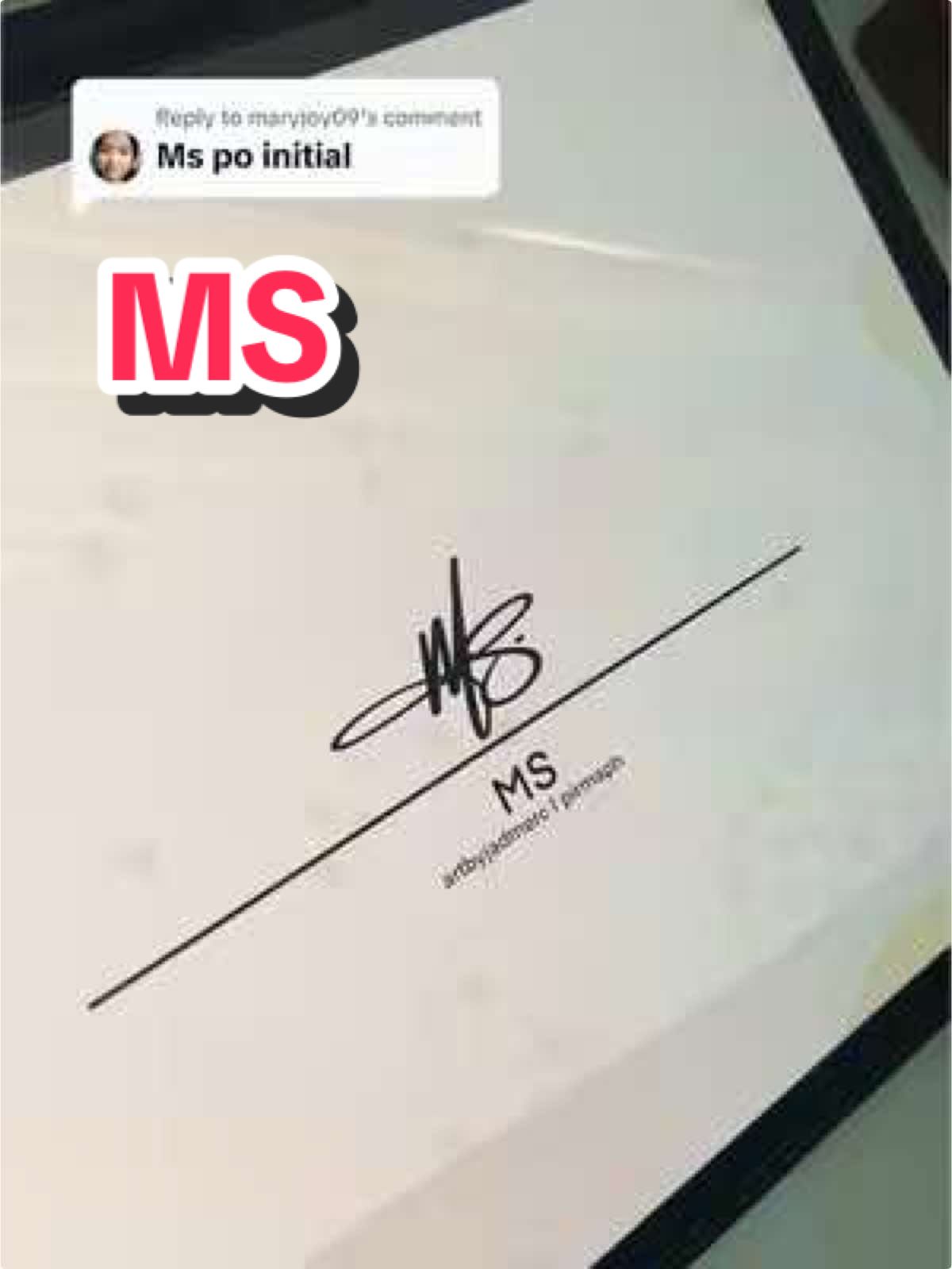 Replying to @maryjoy09 MS #signaturedesign #sign #signatureart #artbyjadmerc #pirmaph #signatureph #signature 