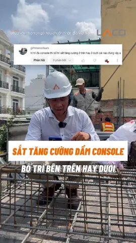 Bố Trí Sắt Tăng Cường Dầm Console Bên Trên Hay Bên Dưới #xaydunglaco #xaynhatrongoilaco #xaynhatrongoi #xaydung #xaynha #kinhnghiemxaydung #kinhnghiemxaynha #lacoxaydung #kinhnghiemthicong #giaxaynhatrongoi #giaxaynhatrongoi2025 #dongiaxaynha2025 #congtyxaynhatrongoi #xaynhatrongoihcm #xaynhatrongoibinhduong #xaynhatrongoidongnai #damconsole #satdamconsole #botrisatdamsan