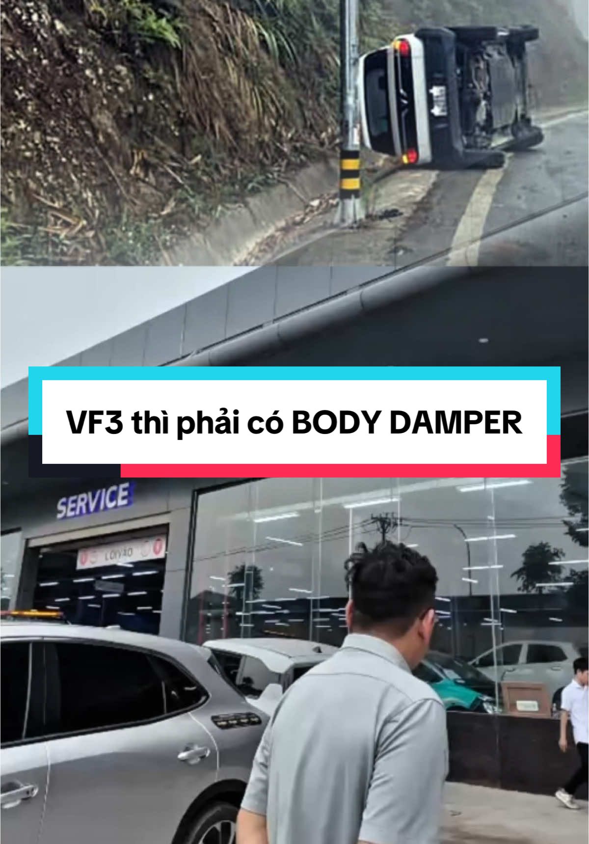 Đã bảo rồi lại còn không nghe #bodydamper #minhlyauto #garaminhly #doxedienminhly #giamchankhungxe #xuhuong #vinfastvf3 #vf3 