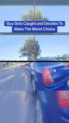 Guy Gets Caught and Decides To Make The Worst Choice #cops #copsoftiktok 