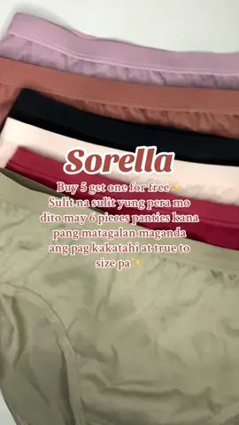 Palit palit din ng panty eto na yung sign para bumili kana ng bagong panty☺️#sorella #underwearforwomen #6piecesunderwear #bikini #affordablepanty 